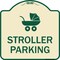 Signmission Stroller Parking With Graphic Heavy-Gauge Aluminum Architectural Sign, 18" x 18", TG-1818-22832 A-DES-TG-1818-22832 - alternate 1